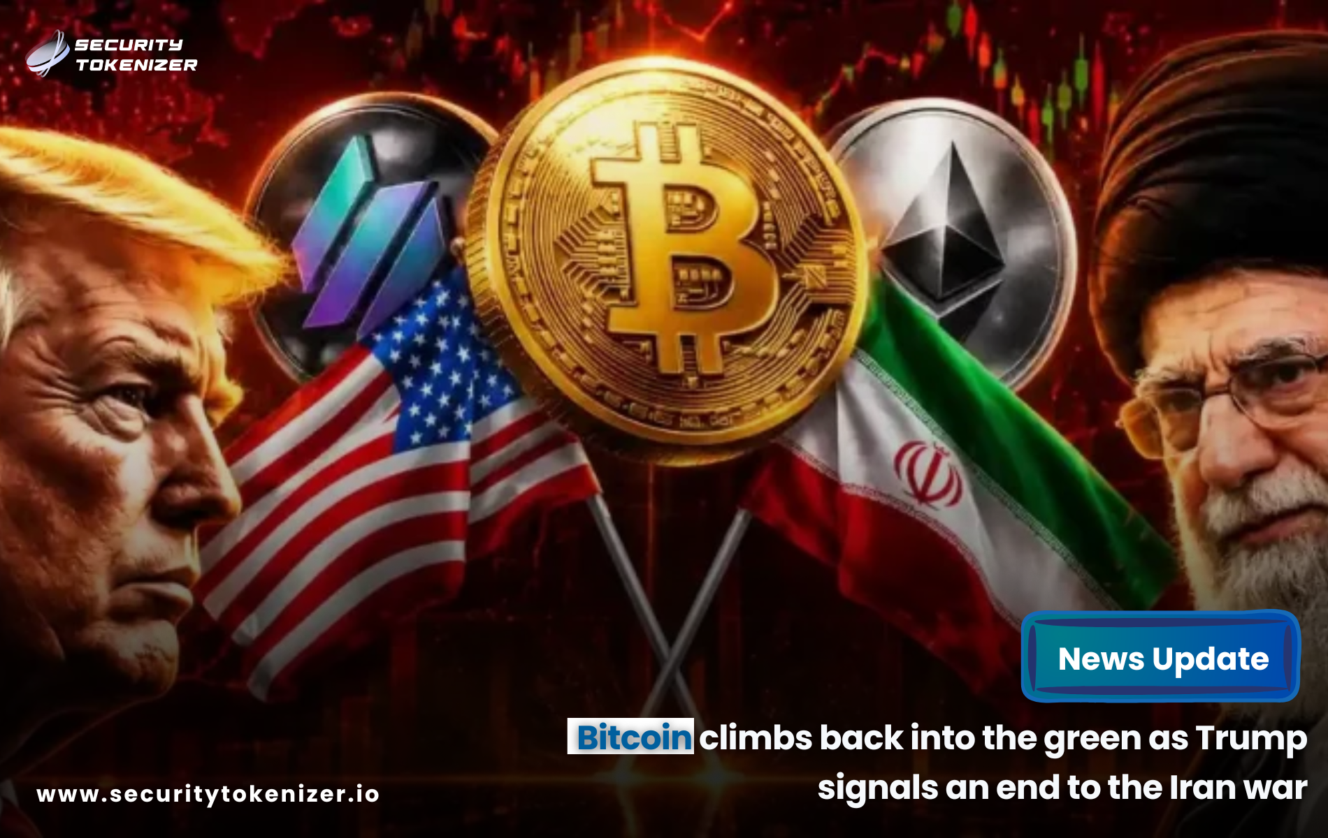 Bitcoin climbs back into the green as Trump signals an end to the Iran war