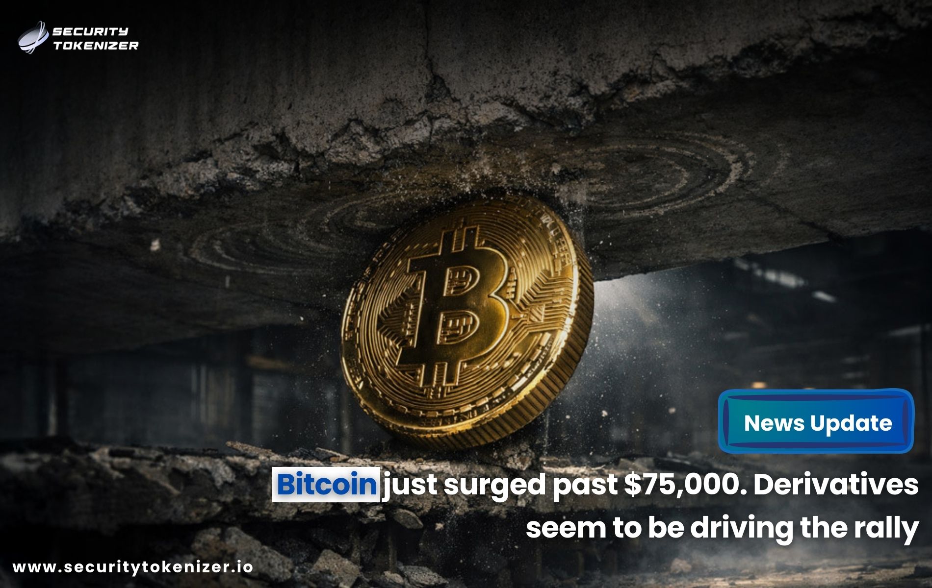 Bitcoin just surged past $75,000. Derivatives seem to be driving the rally