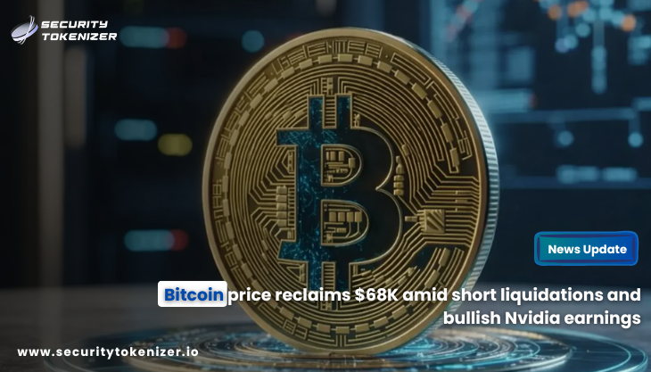 Bitcoin price reclaims $68K amid short liquidations and bullish Nvidia earnings