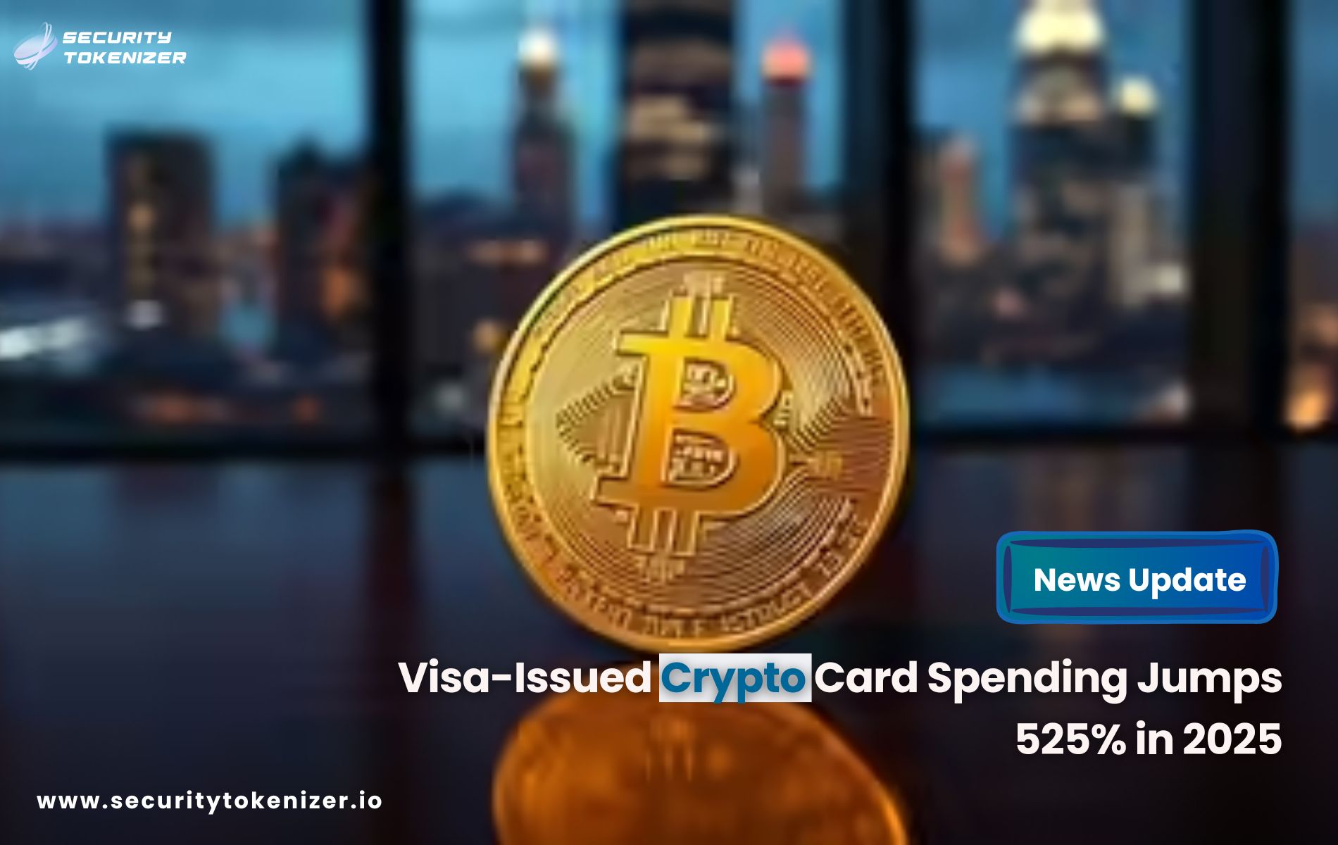 Visa-Issued Crypto Card Spending Jumps 525% in 2025
